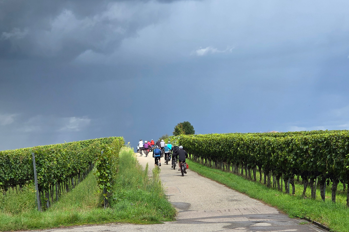 Dem aufziehenden Gewitter konnten wir elegant ausweichen