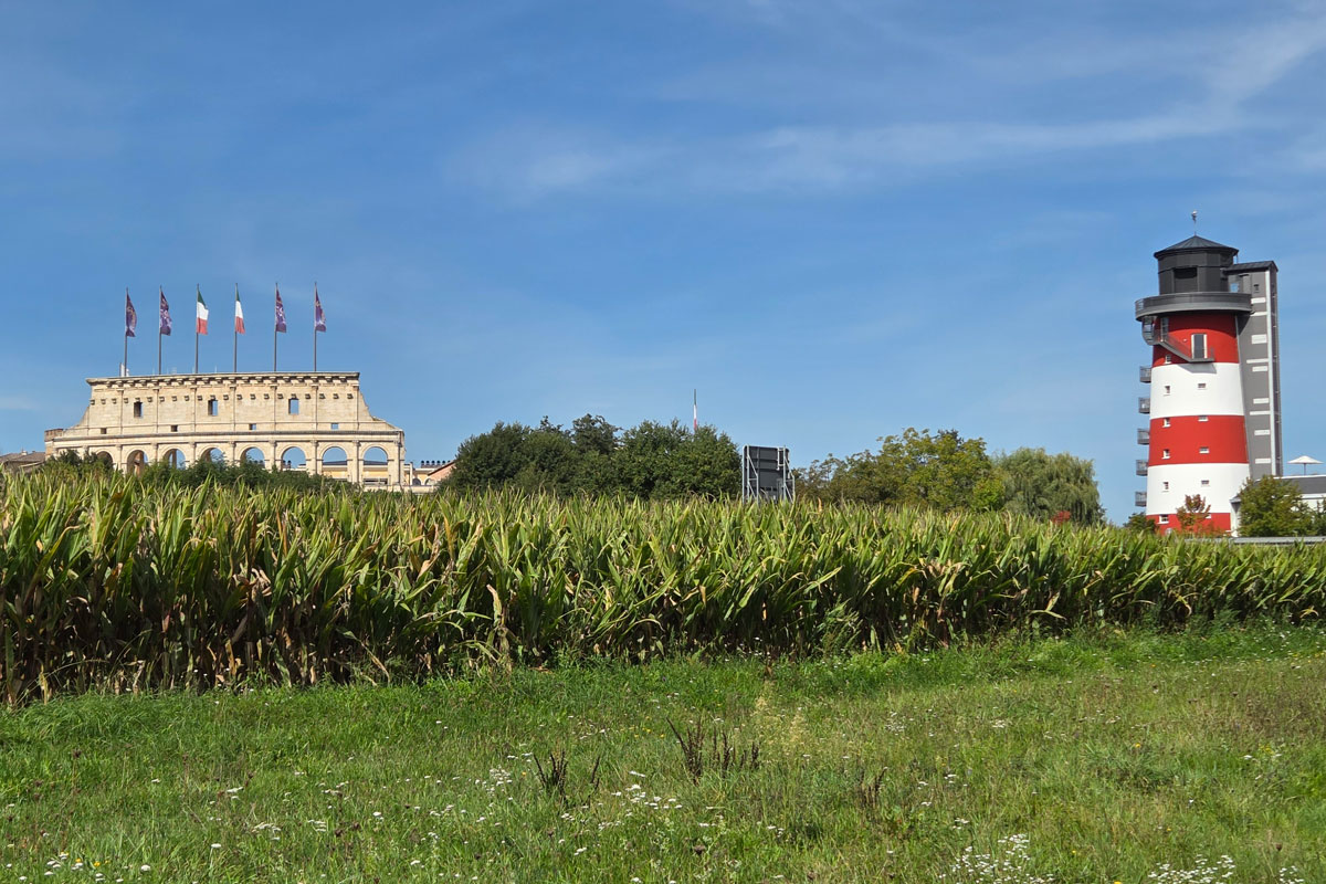 Ein Blick zum Europapark Rust