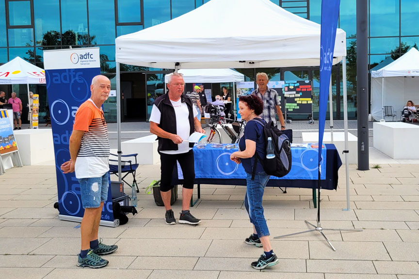 Stand des AFC beim Mobilitätstag in Remseck Stand des AFC beim Mobilitätstag in Remseck
