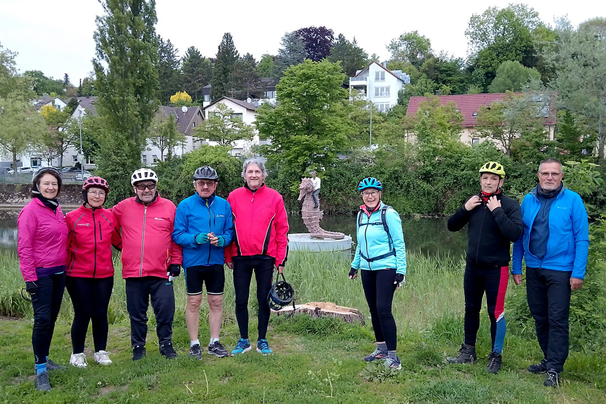 Besuch beim "Mann auf dem Seepferdchen" in Waiblingen an der Rems